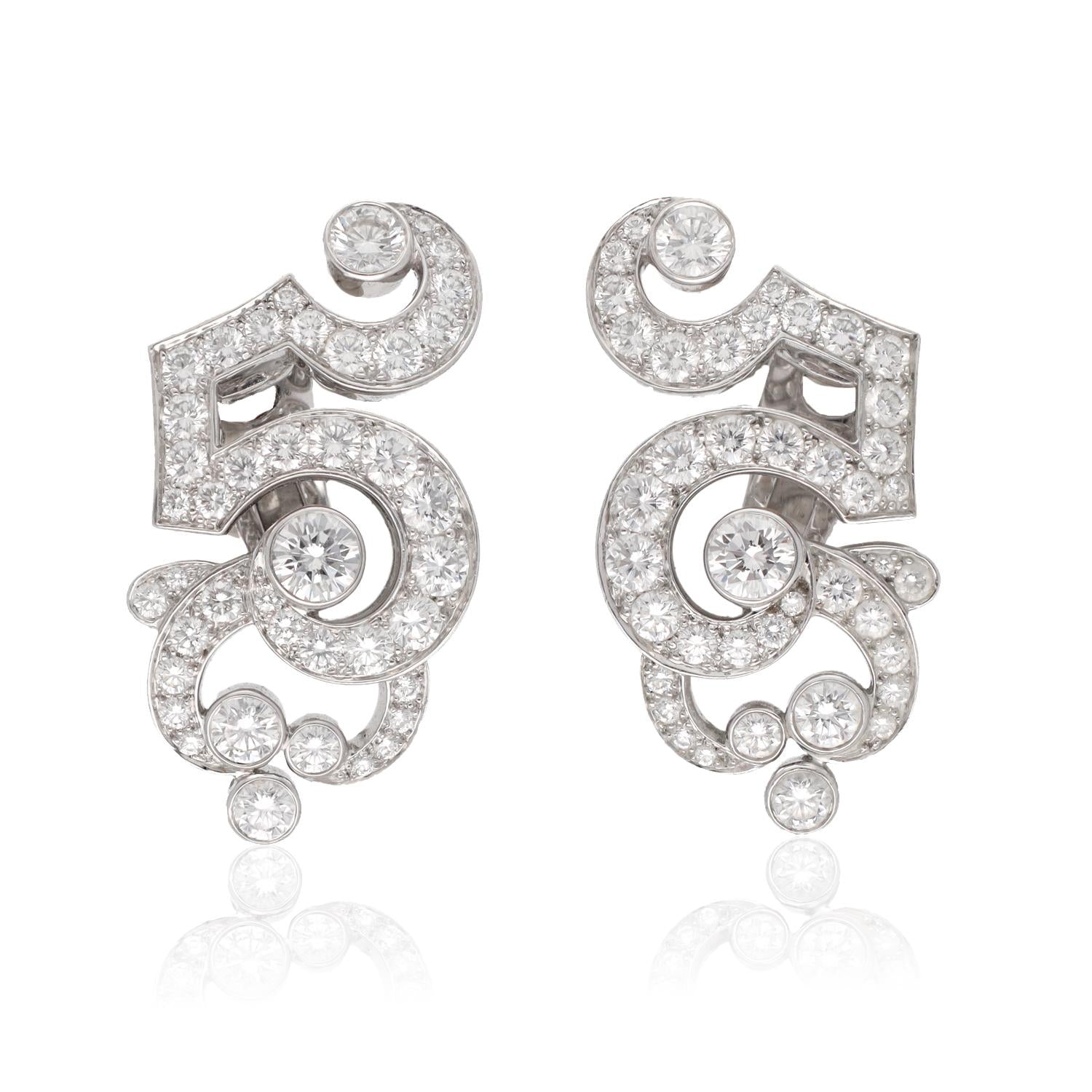CARTIER Boudoir Diamond Earrings