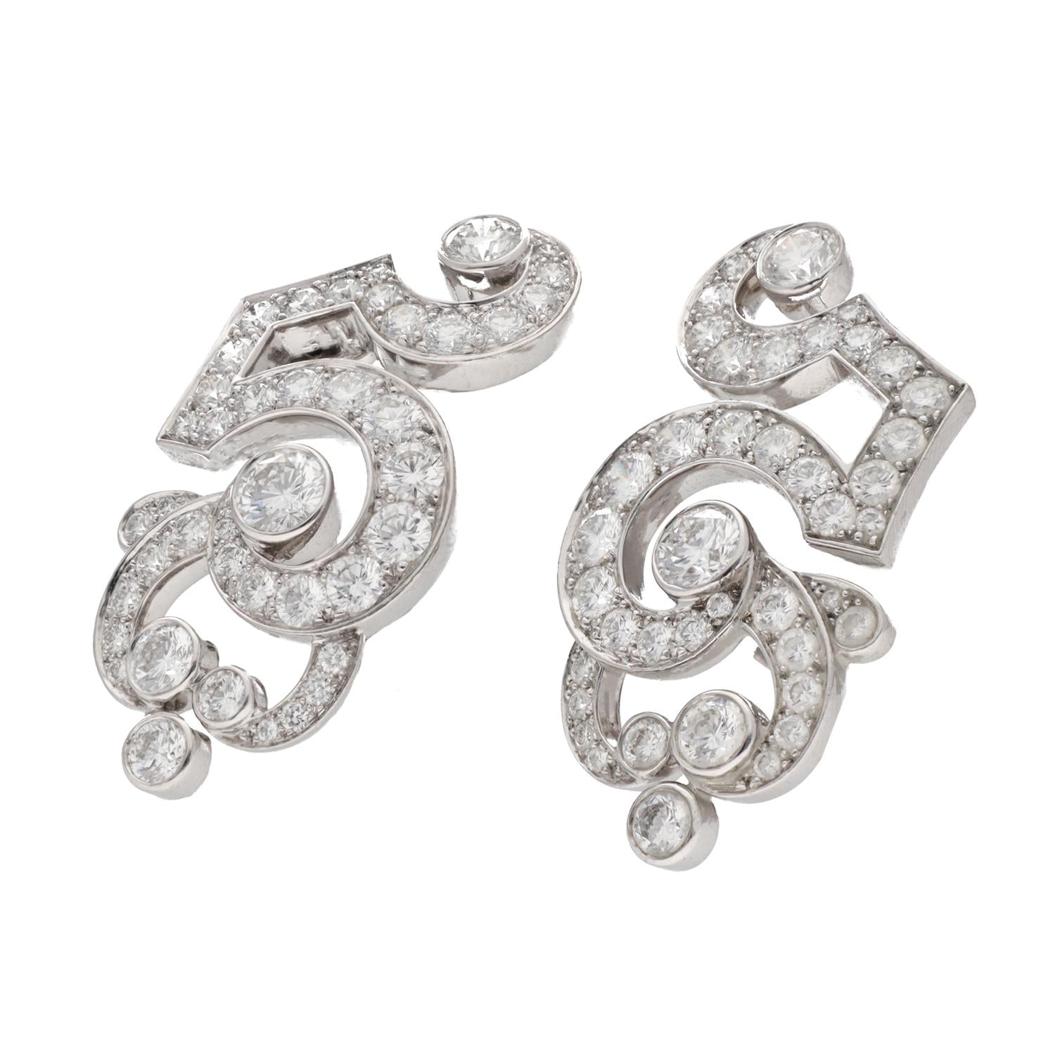 CARTIER Boudoir Diamond Earrings