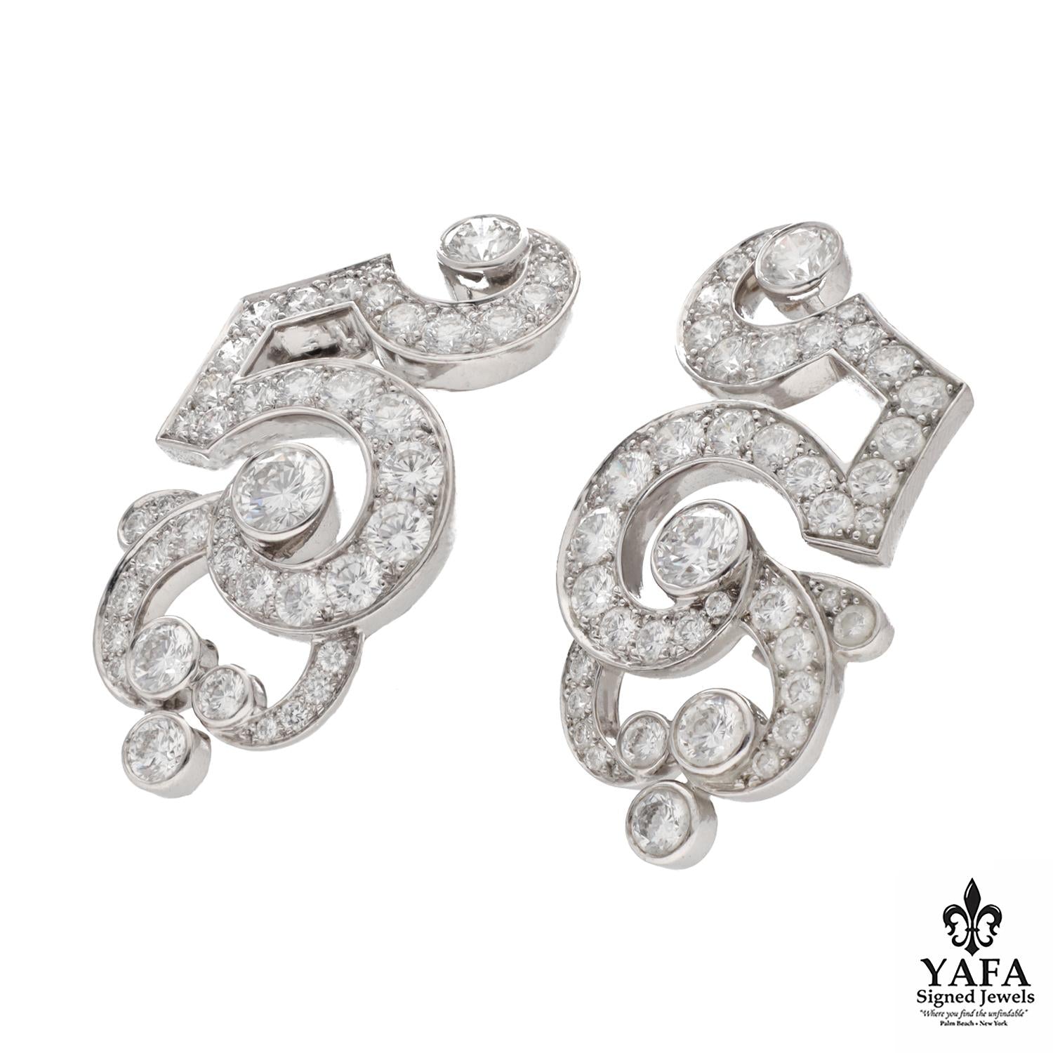 CARTIER Boudoir Diamond Earrings