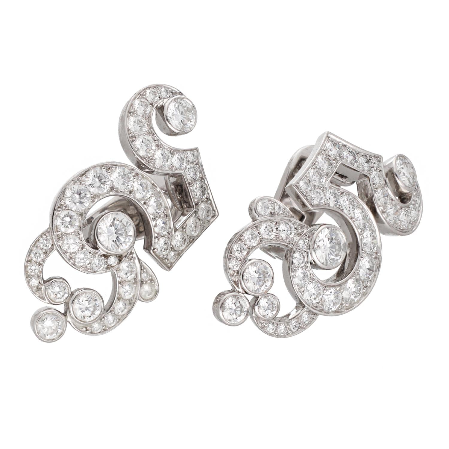 CARTIER Boudoir Diamond Earrings