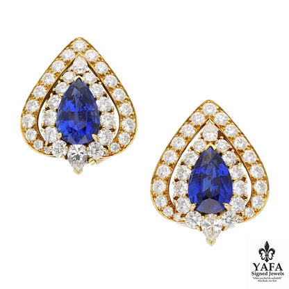 VAN CLEEF & ARPELS Burmese Sapphire Earrings