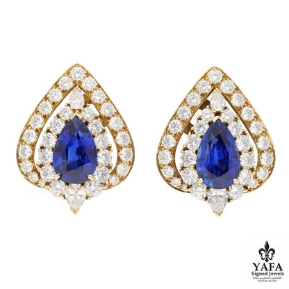 VAN CLEEF & ARPELS Burmese Sapphire Earrings