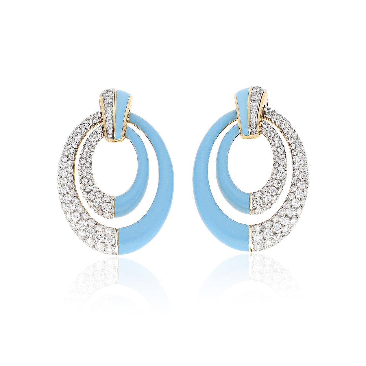 DAVID WEBB 'Persephone' Earrings
