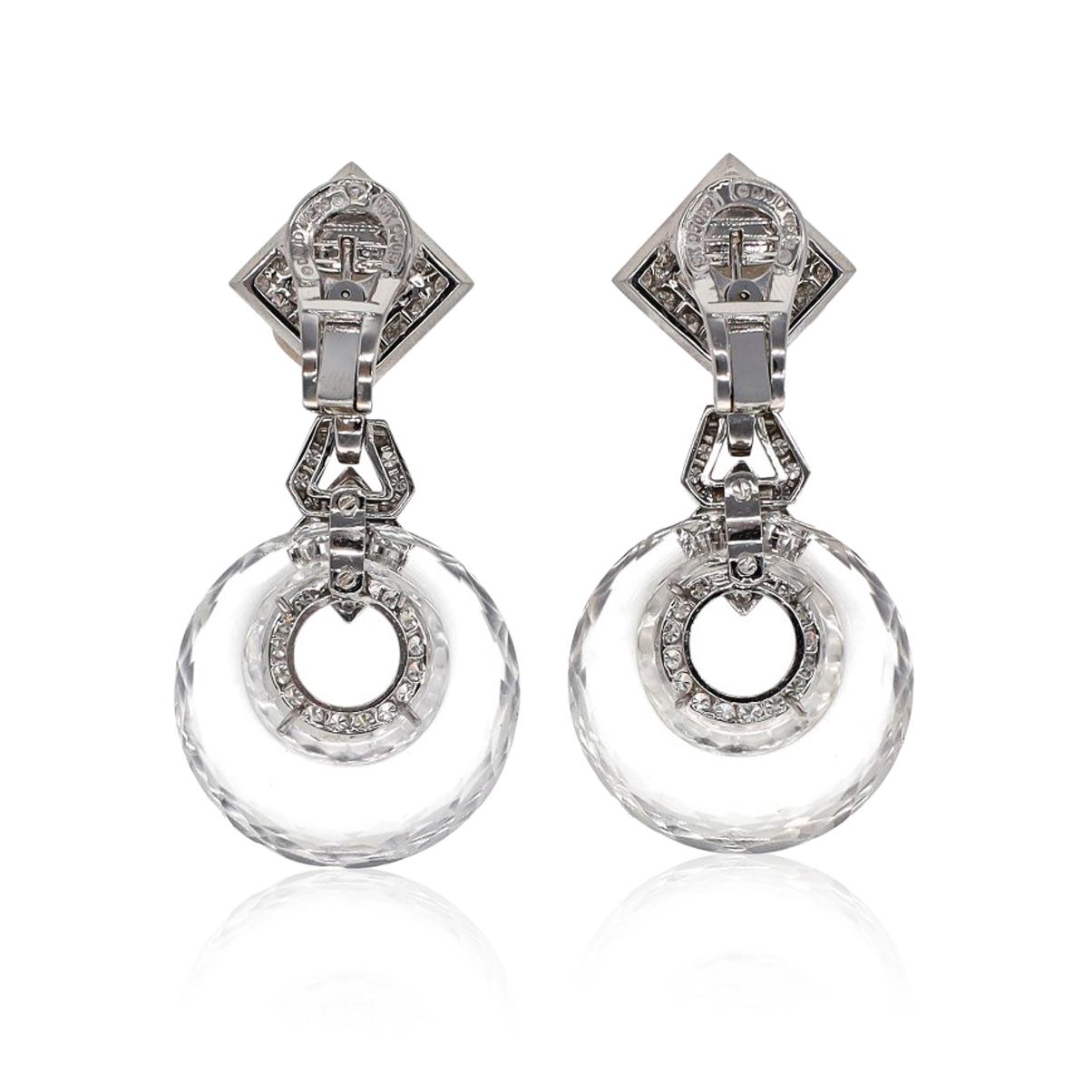 DAVID WEBB 'Midnight' Ear Clips