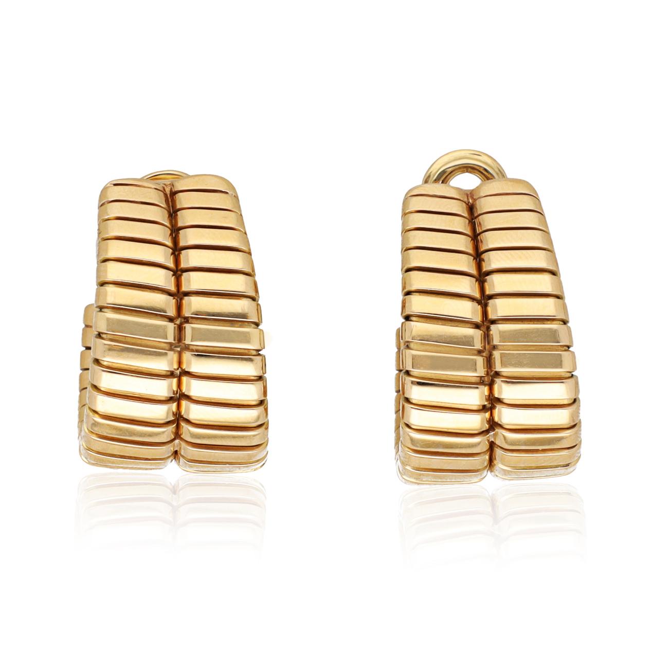 BULGARI Tubogas Two-Row Hoop Earrings
