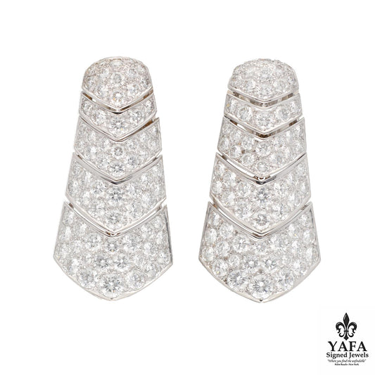 Cartier Diamond "Babylone" Ear Clips