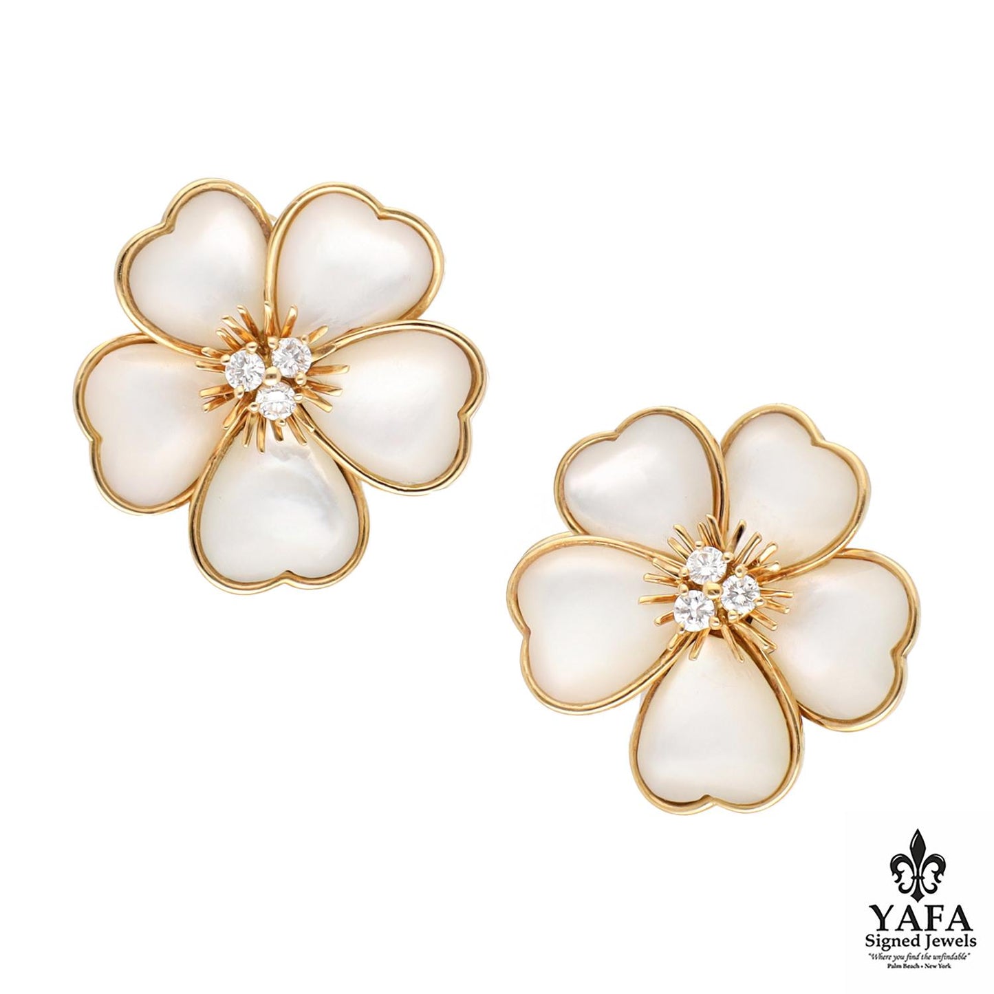 VAN CLEEF & ARPELS Mini 'Nerval' Ear Clips