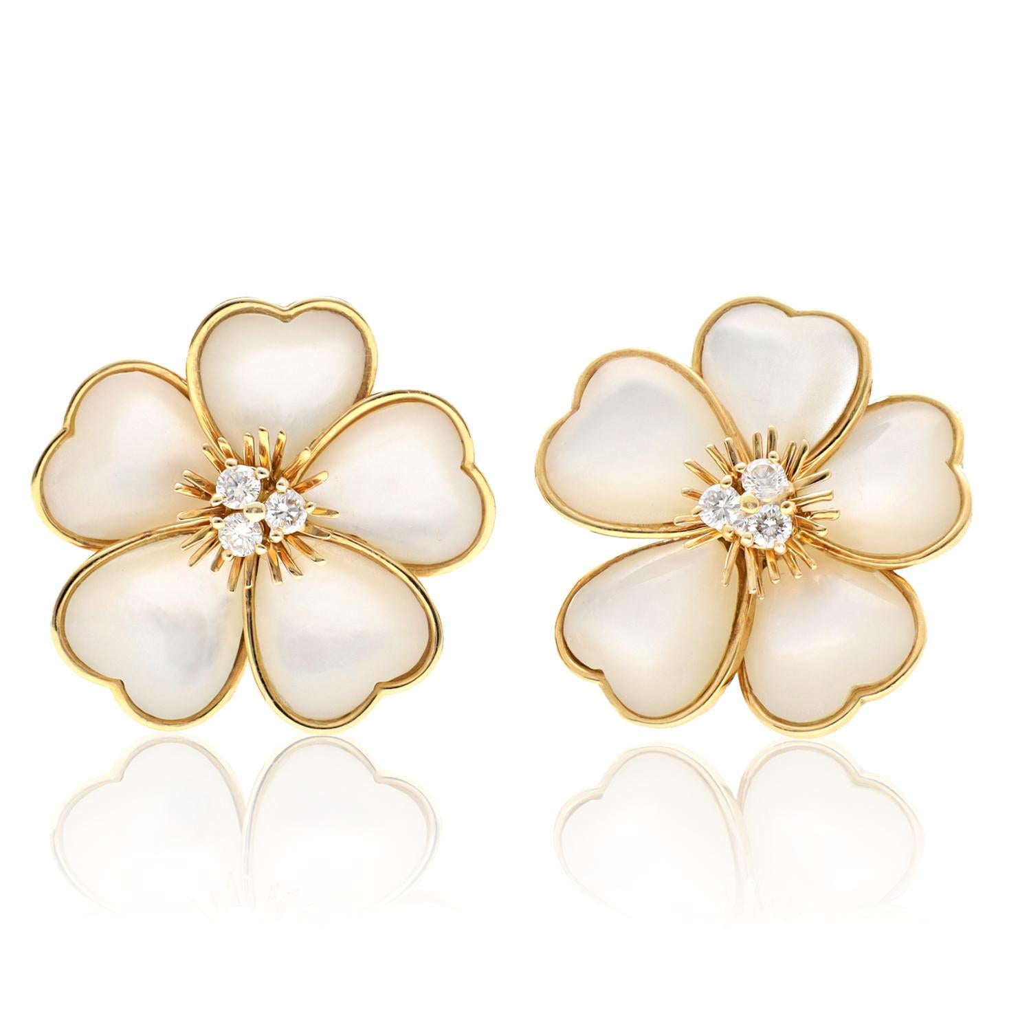 VAN CLEEF & ARPELS Mini 'Nerval' Ear Clips