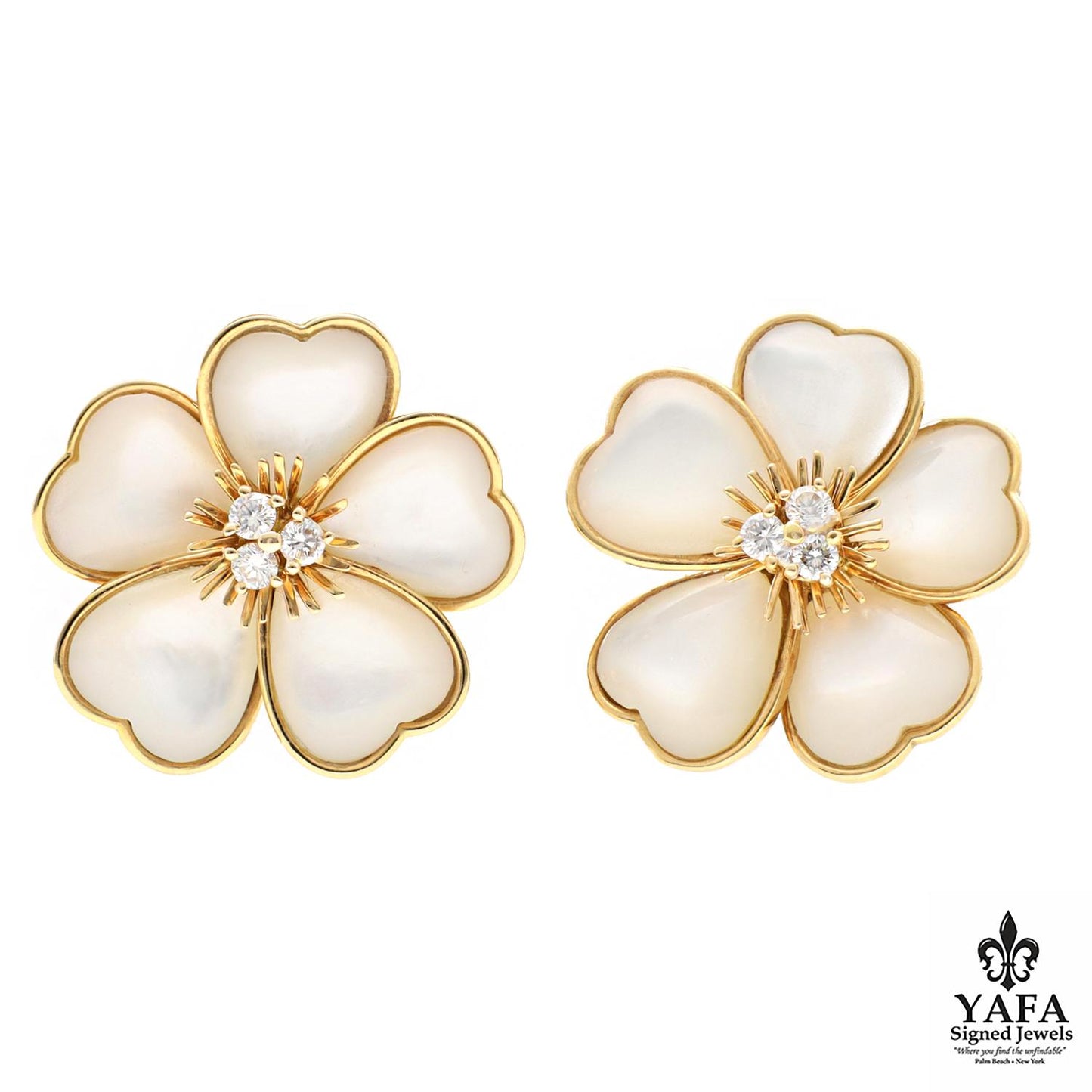 VAN CLEEF & ARPELS Mini 'Nerval' Ear Clips