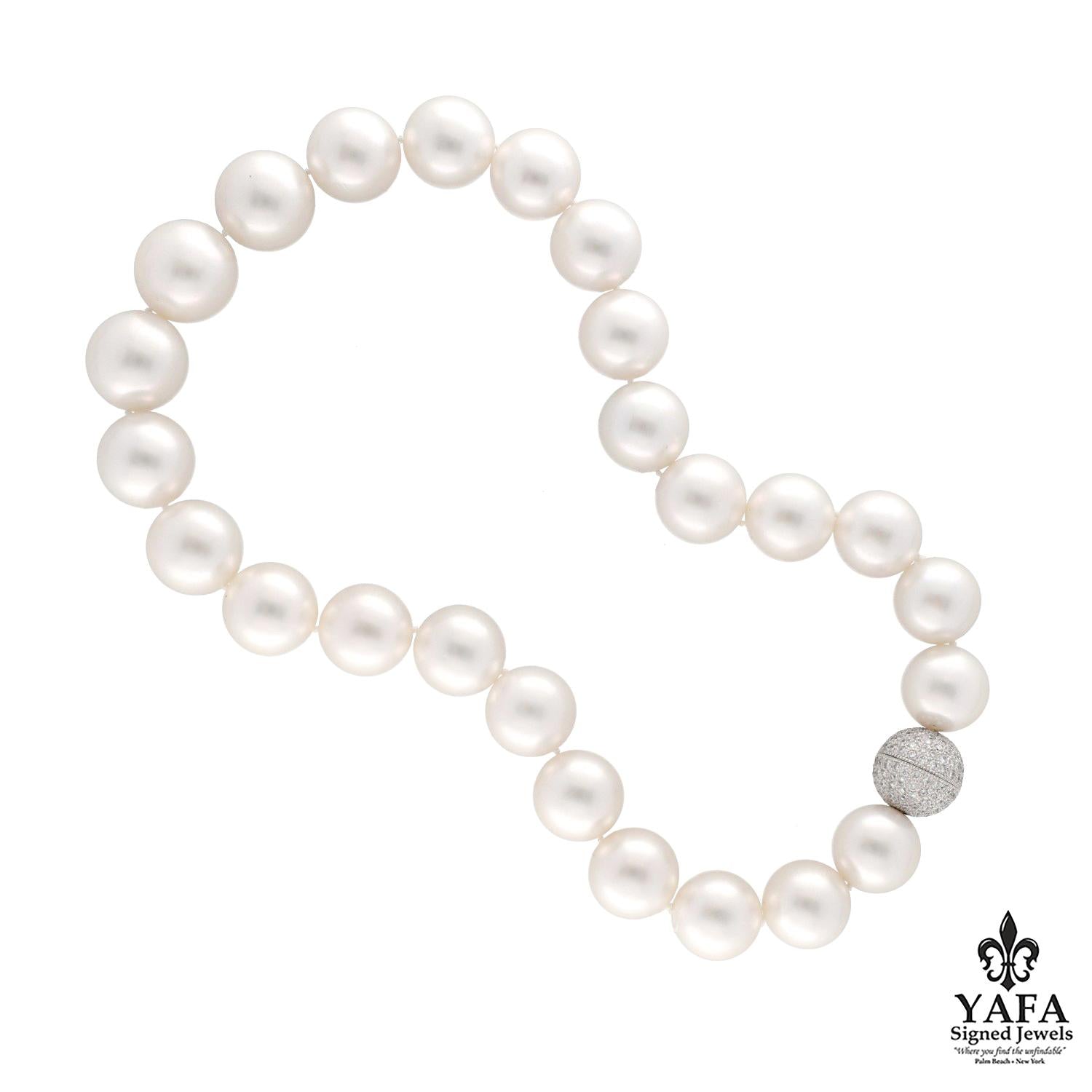 South Sea Pearl and Diamond Necklace