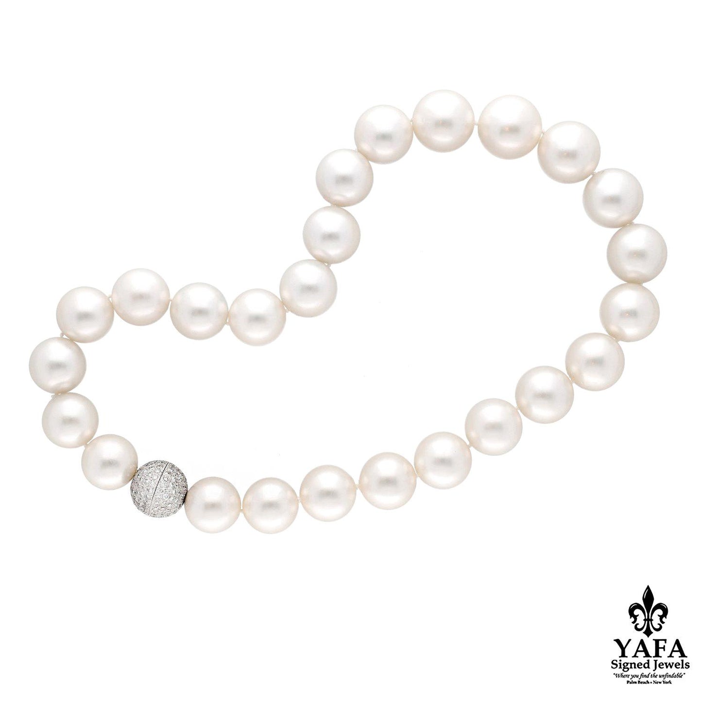 South Sea Pearl and Diamond Necklace