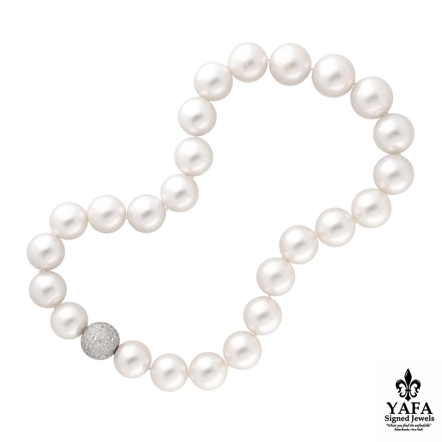 South Sea Pearl and Diamond Necklace