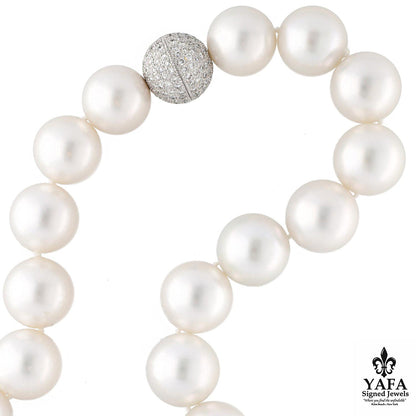 South Sea Pearl and Diamond Necklace