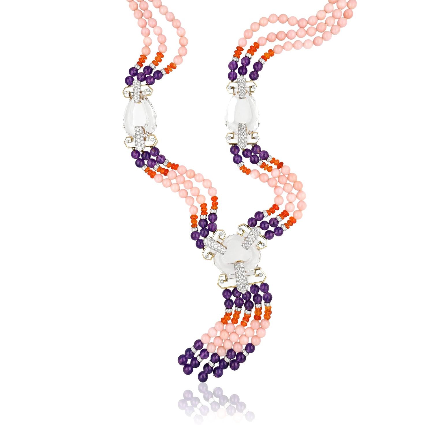 David Webb Tassel 'Dusk' Necklace