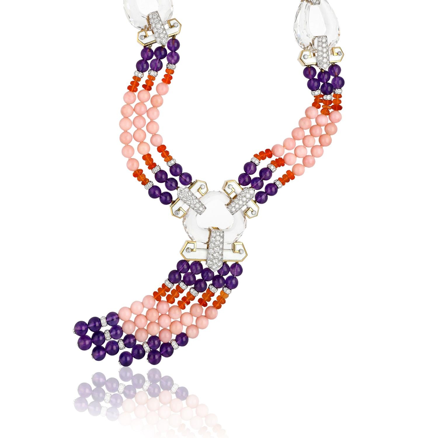 David Webb Tassel 'Dusk' Necklace