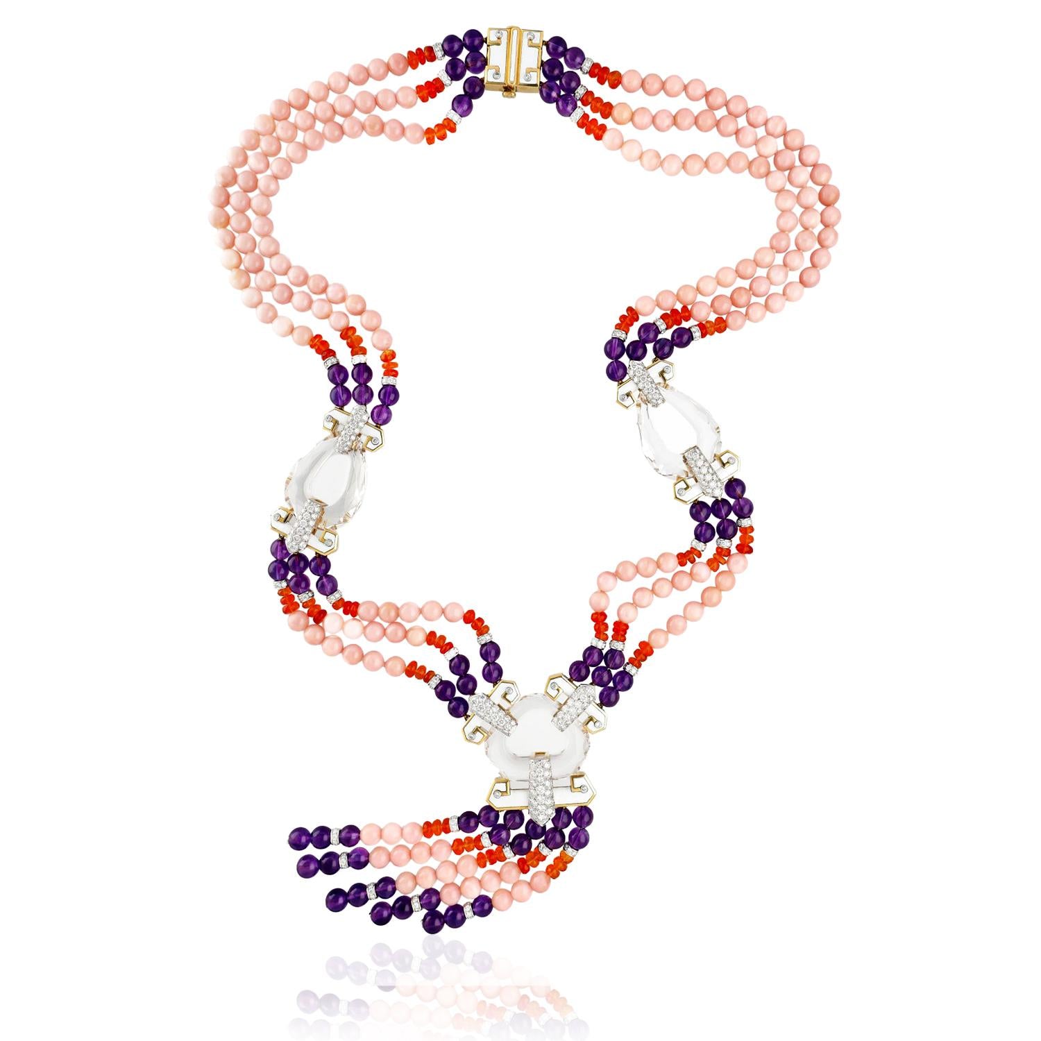 David Webb Tassel 'Dusk' Necklace