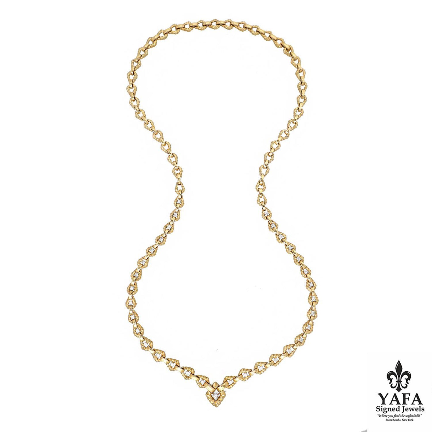 DAVID WEBB Link Twist Chain Necklace