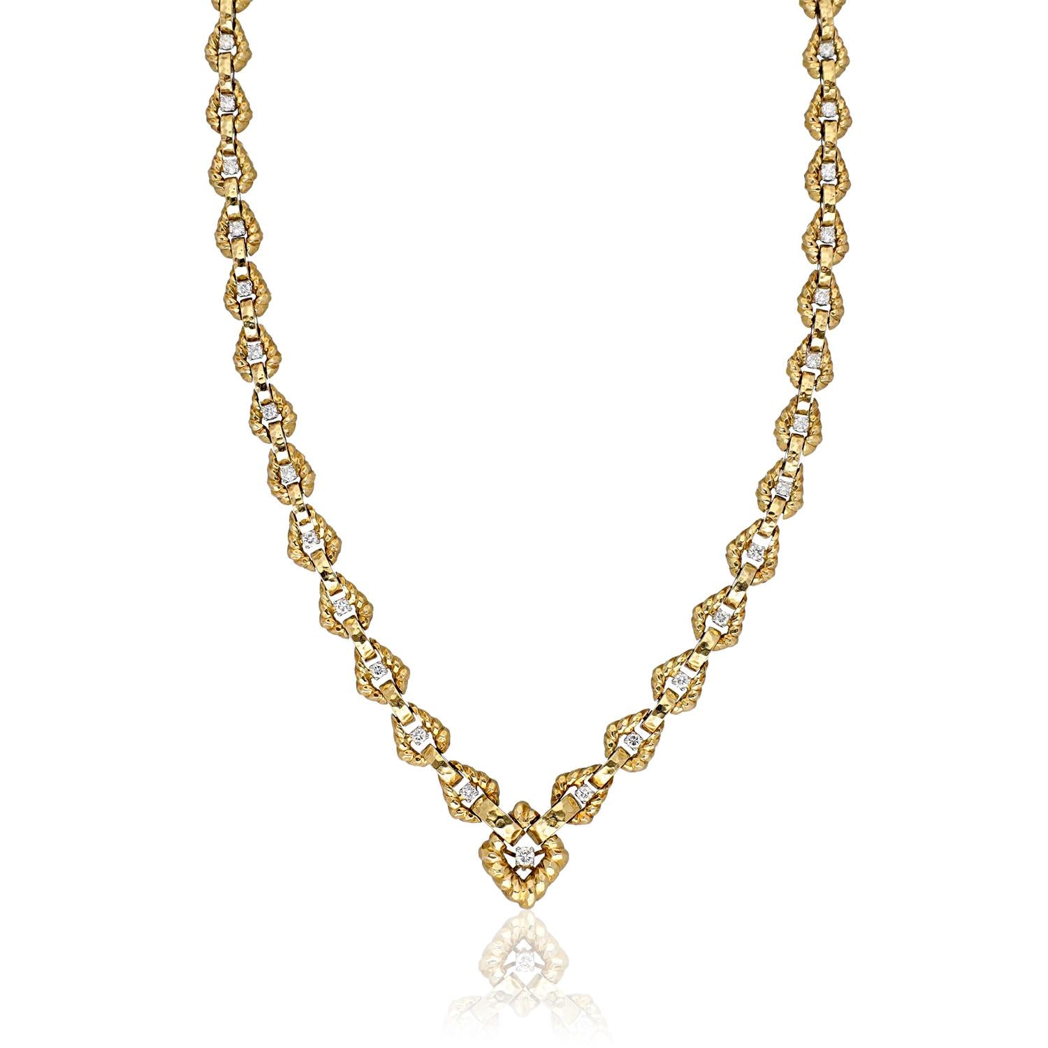 DAVID WEBB Link Twist Chain Necklace