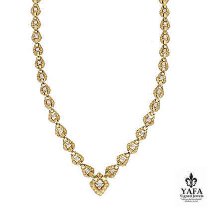 DAVID WEBB Link Twist Chain Necklace