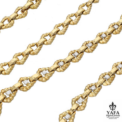 DAVID WEBB Link Twist Chain Necklace