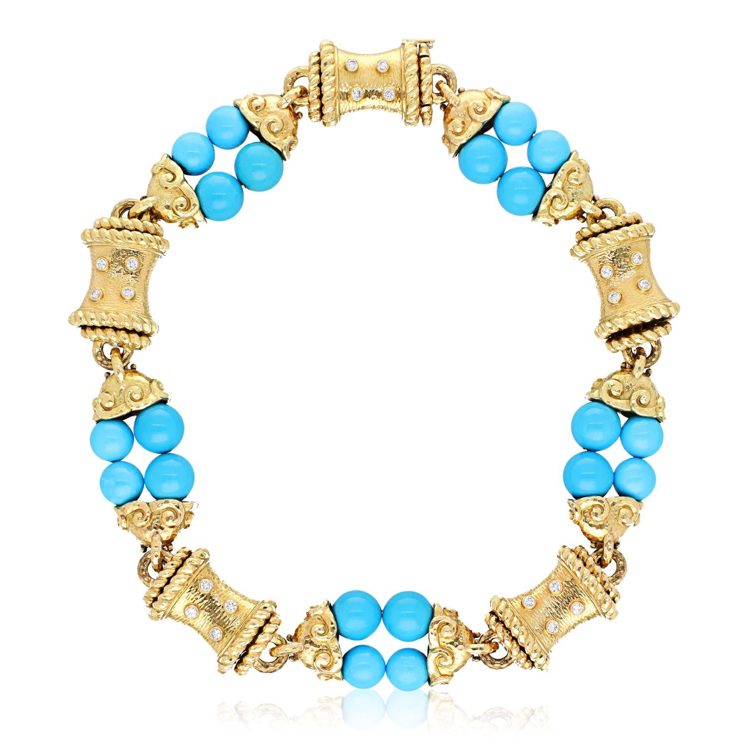DAVID WEBB Vibrant Turquoise Necklace
