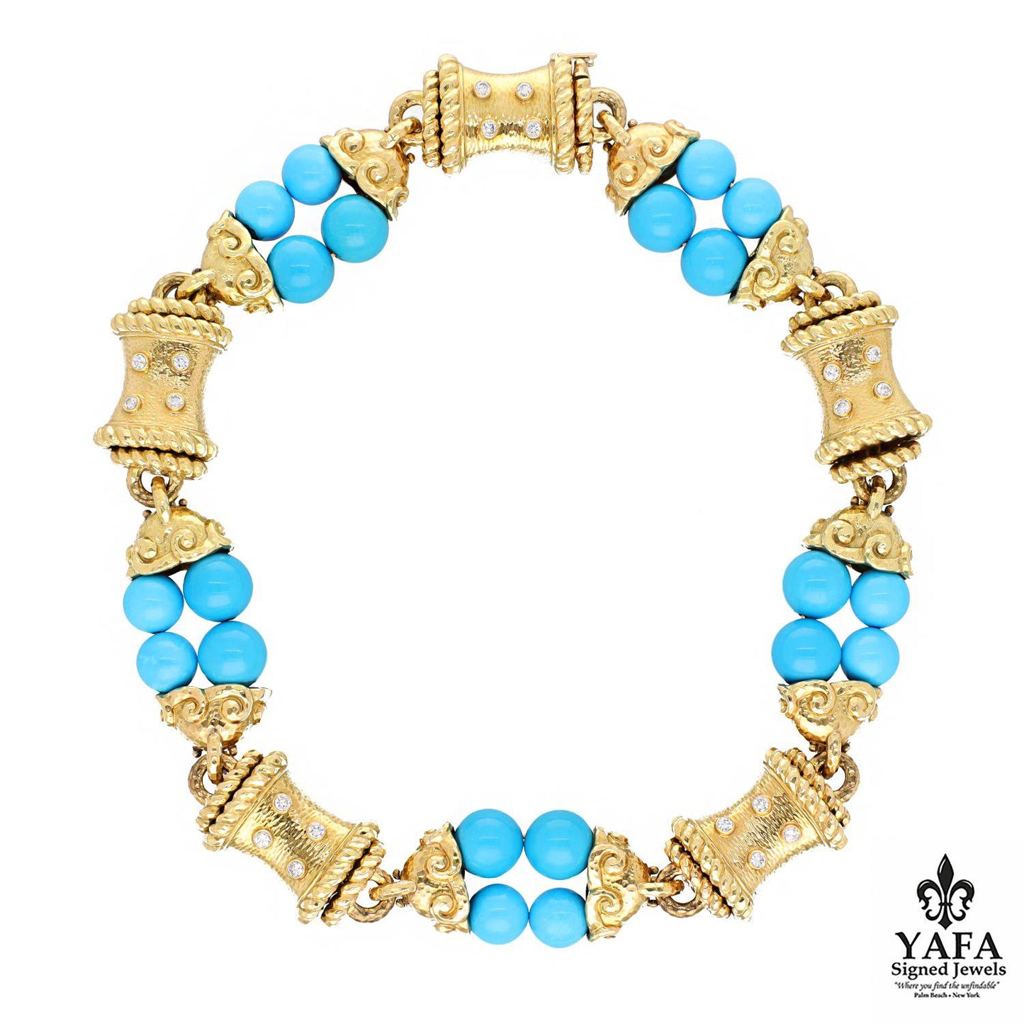 DAVID WEBB Vibrant Turquoise Necklace