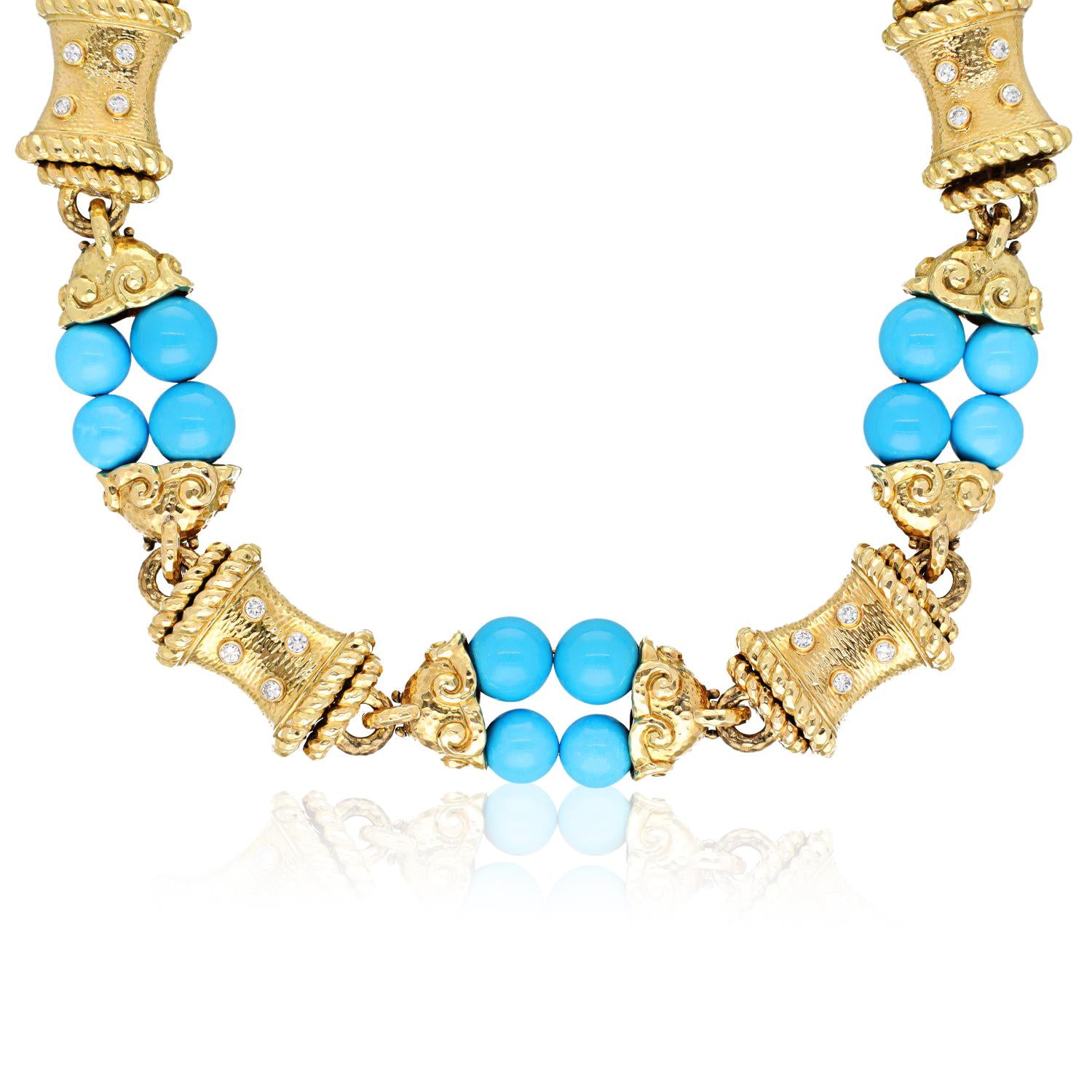 DAVID WEBB Vibrant Turquoise Necklace