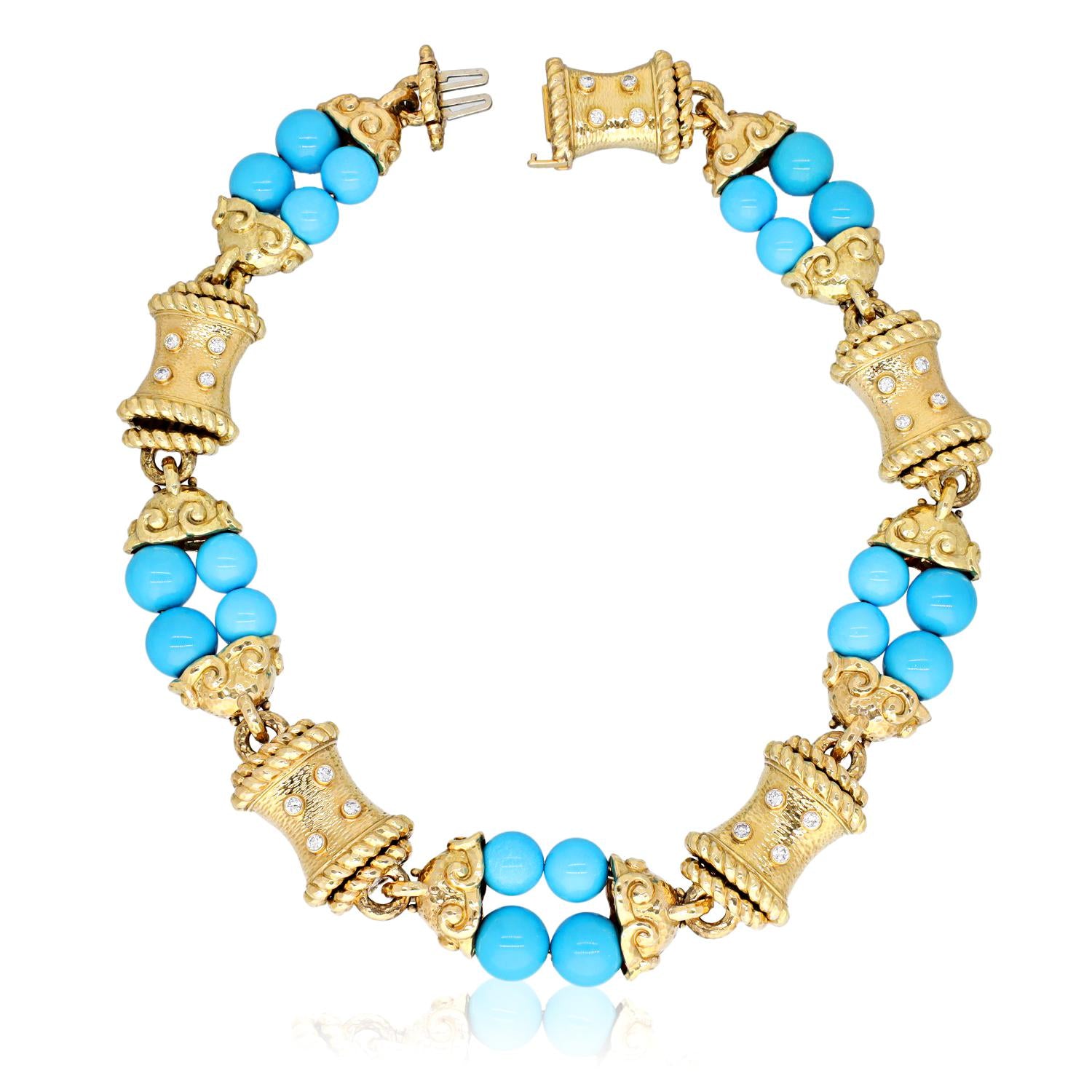 DAVID WEBB Vibrant Turquoise Necklace