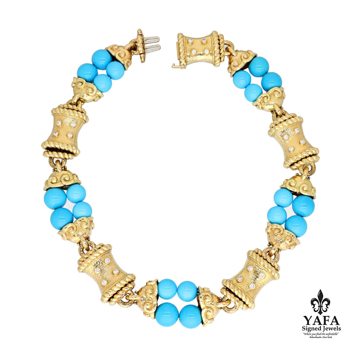 DAVID WEBB Vibrant Turquoise Necklace