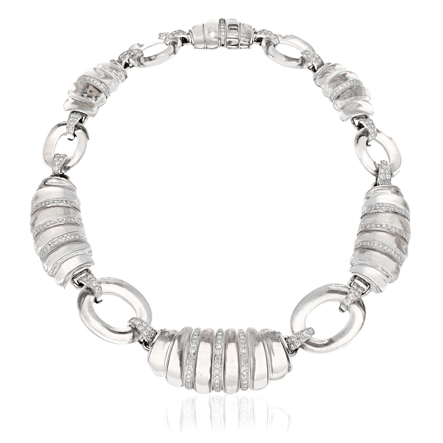 DAVID WEBB 'Dinner Roll' Necklace