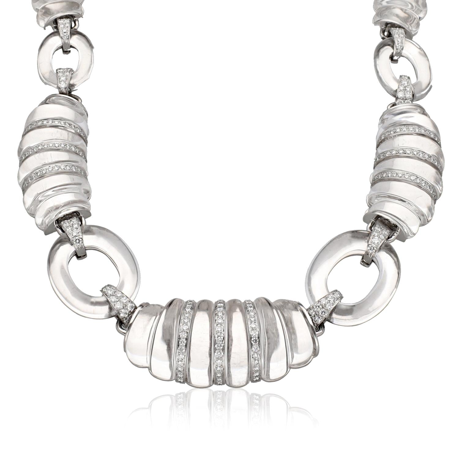 DAVID WEBB 'Dinner Roll' Necklace