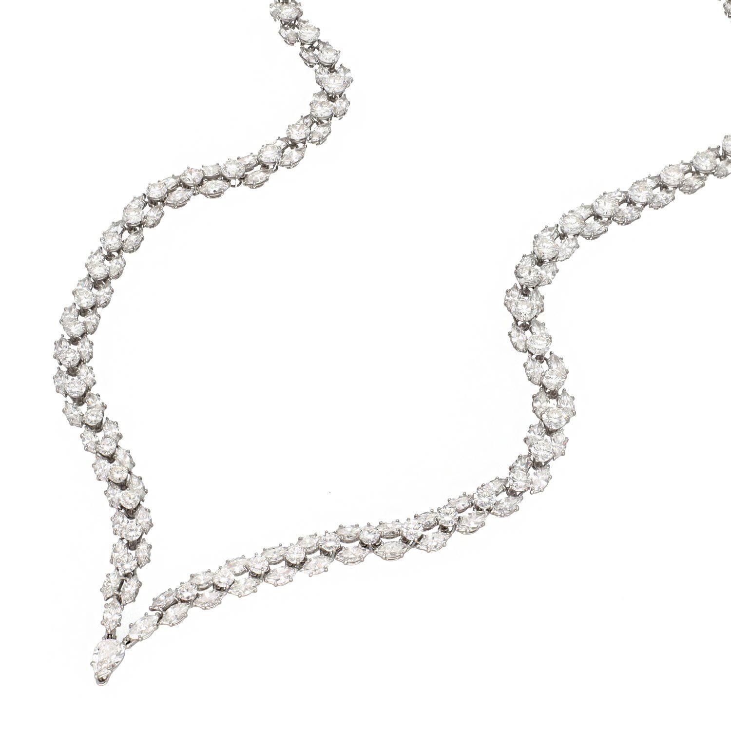 HARRY WINSTON Platinum Diamond Necklace