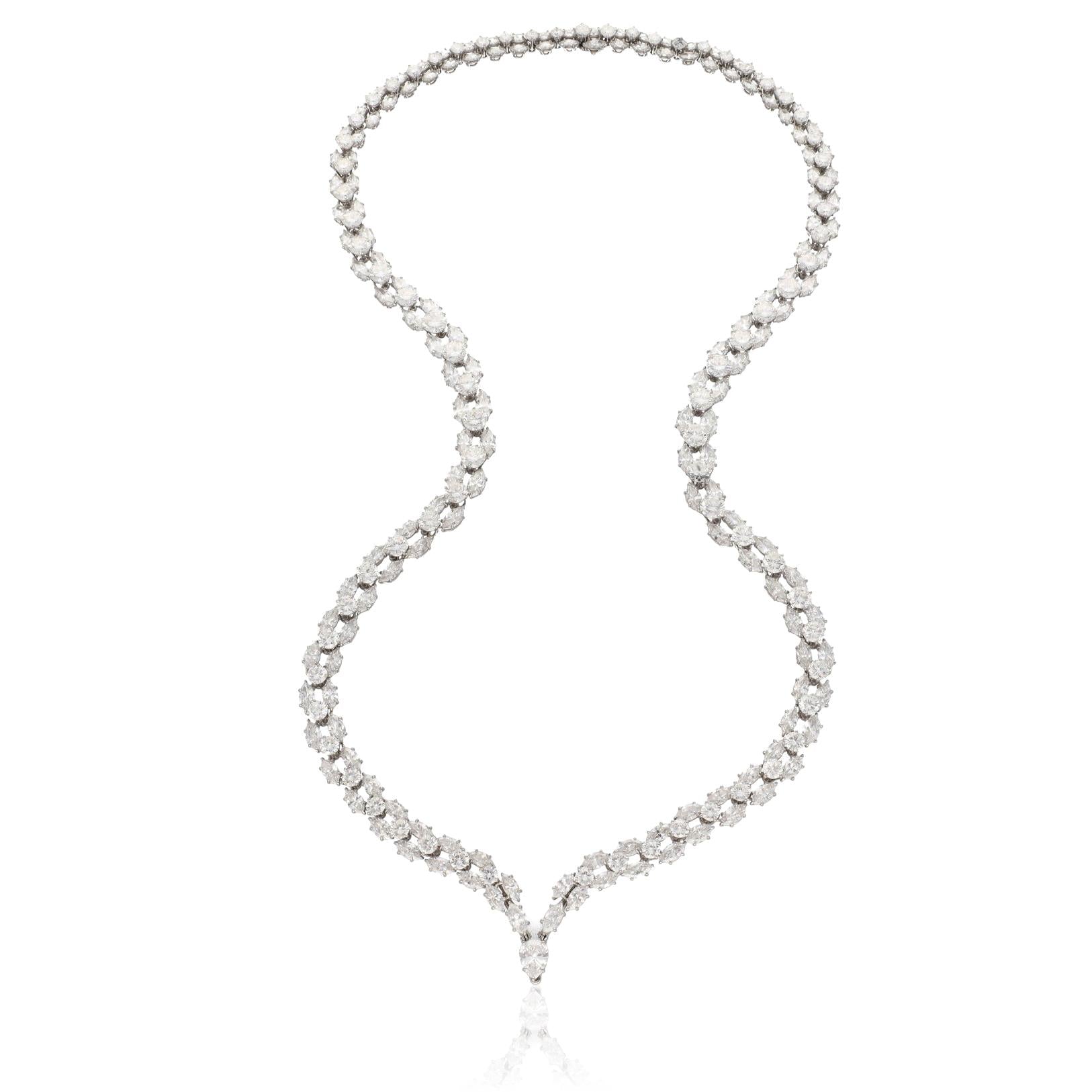 HARRY WINSTON Platinum Diamond Necklace