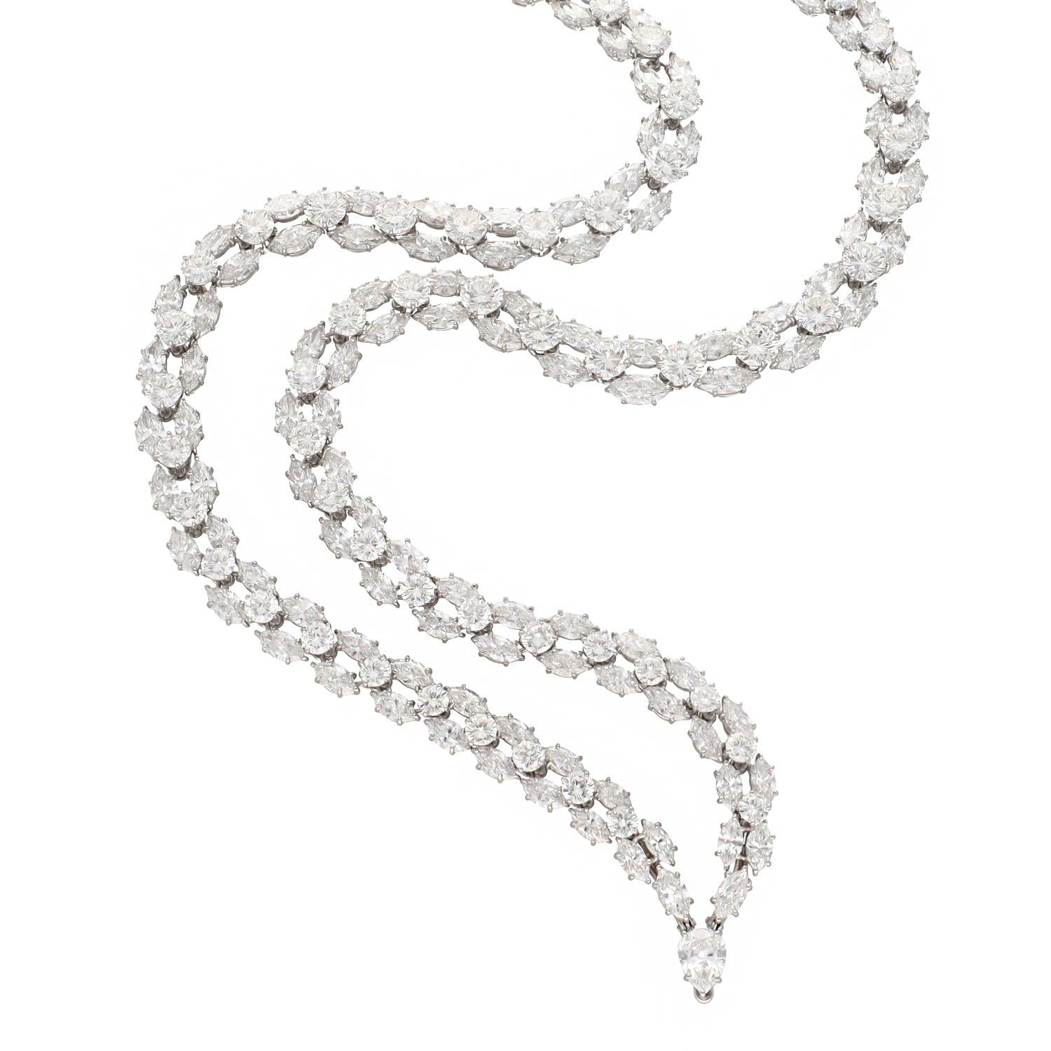 HARRY WINSTON Platinum Diamond Necklace