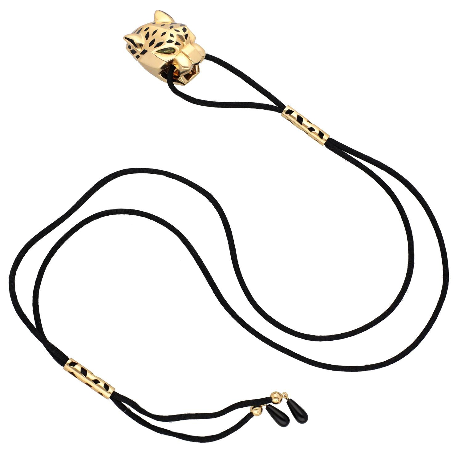 CARTIER  Panthere Head Pendant Necklace