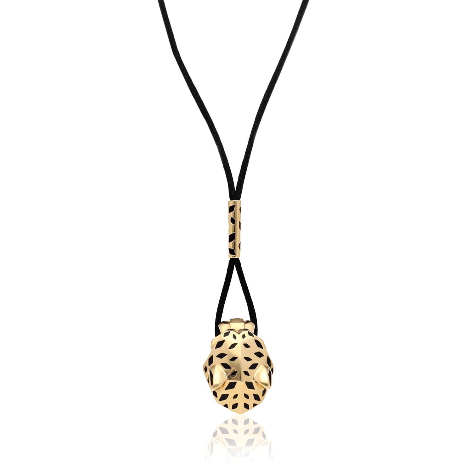 CARTIER  Panthere Head Pendant Necklace