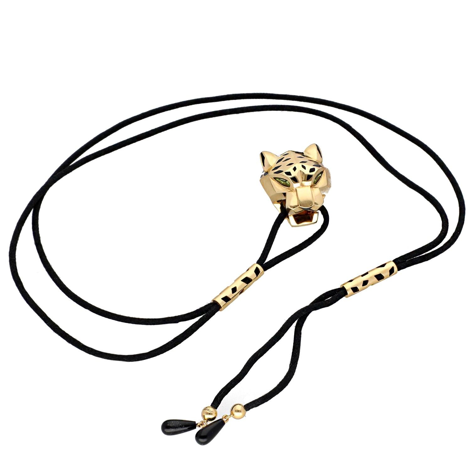 CARTIER  Panthere Head Pendant Necklace