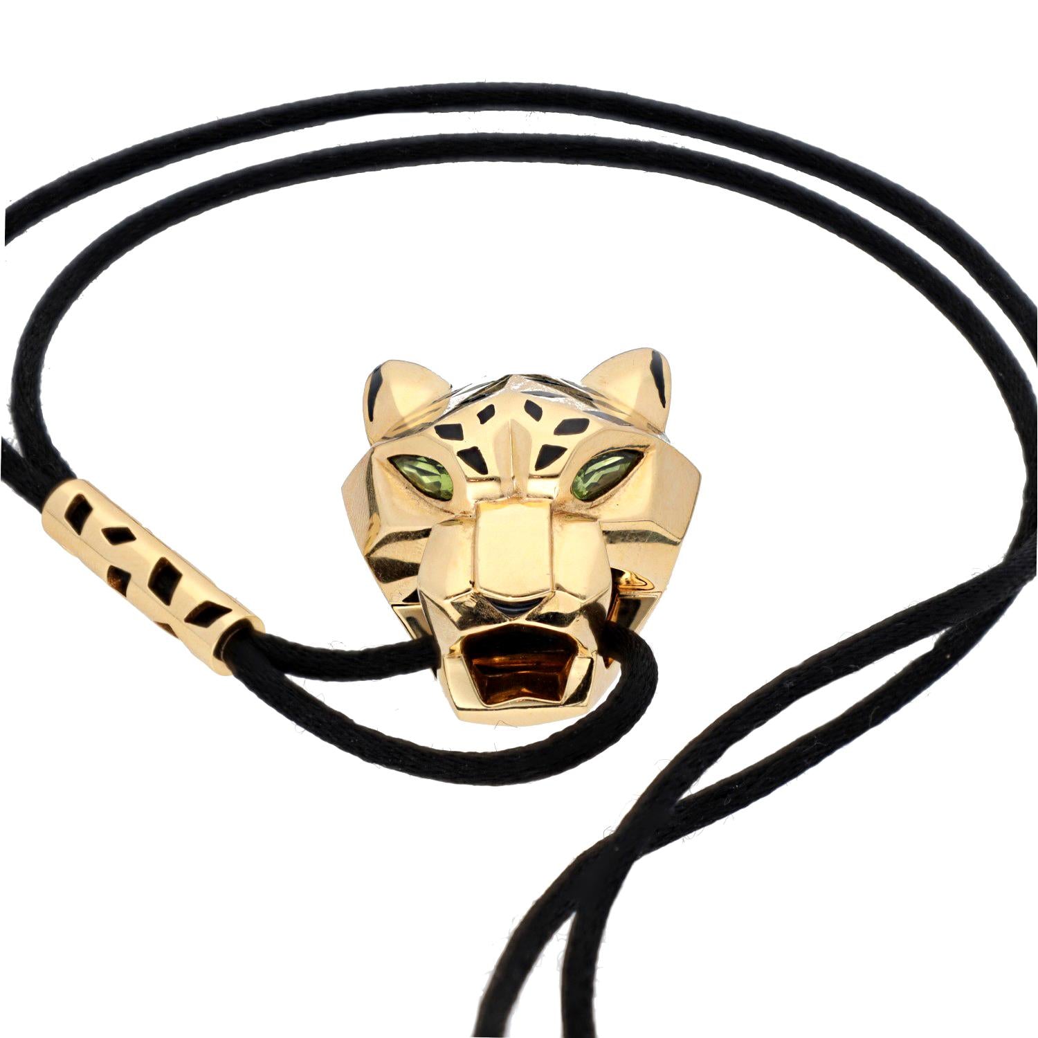 CARTIER  Panthere Head Pendant Necklace
