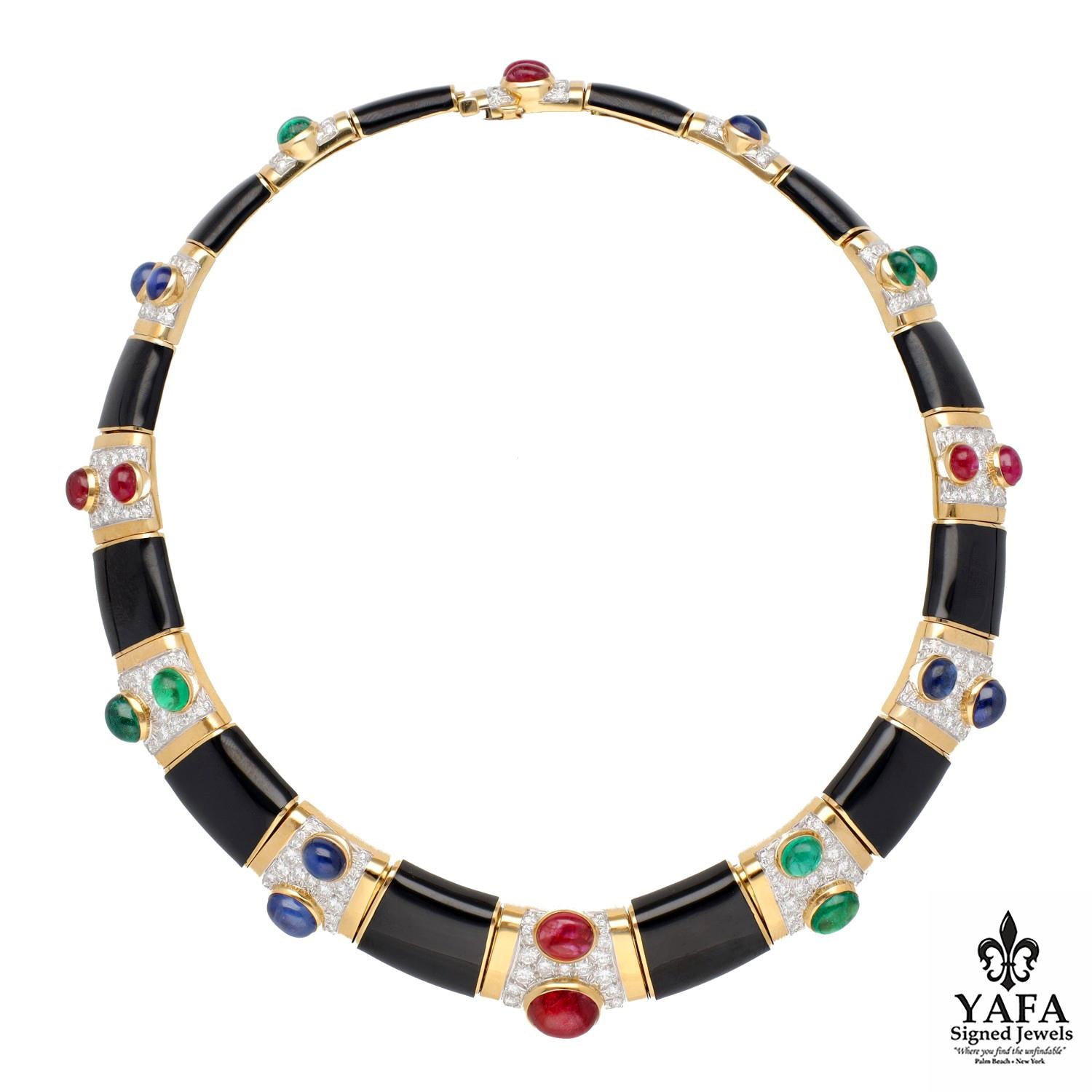 DAVID WEBB "Seasons" Collar Necklace