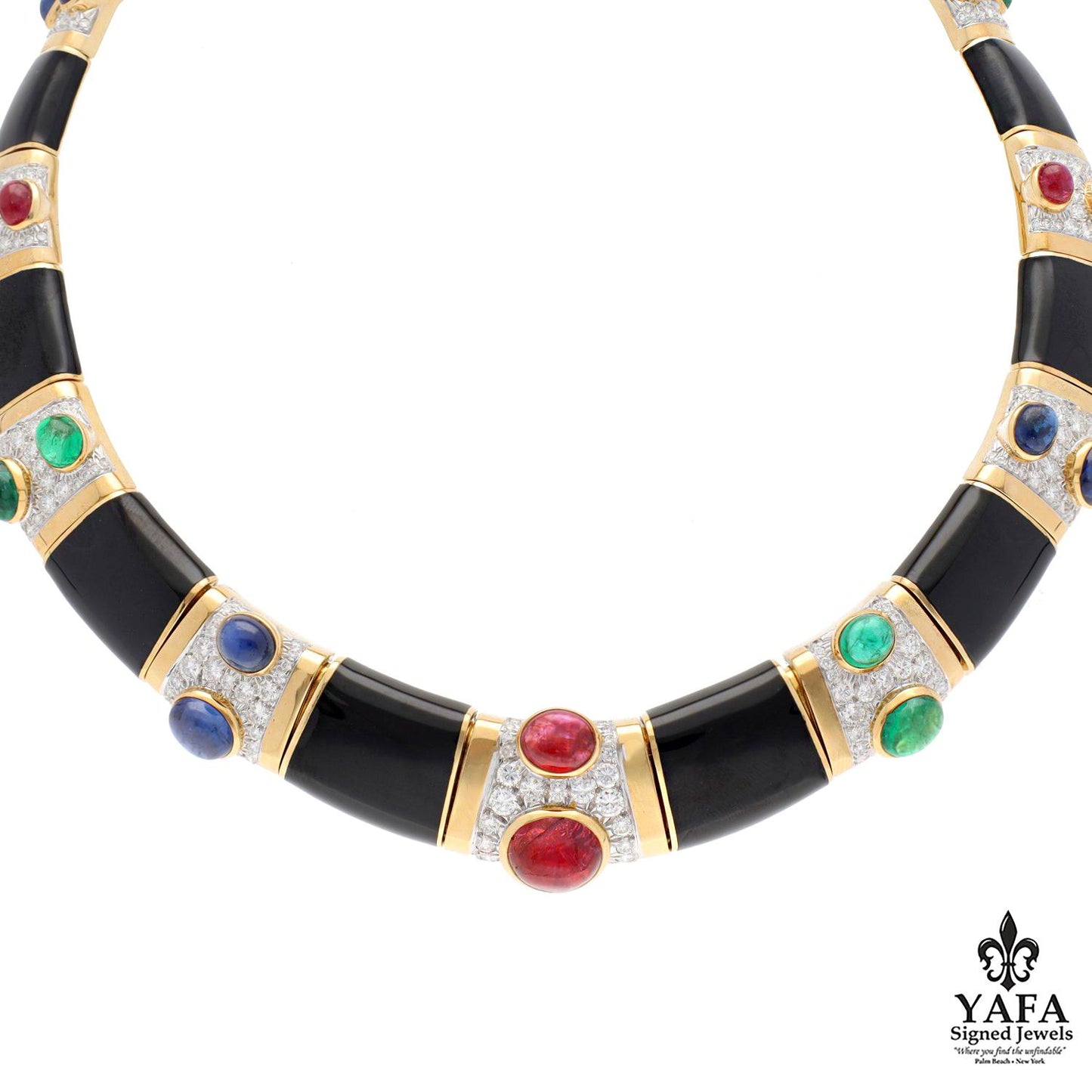 DAVID WEBB "Seasons" Collar Necklace