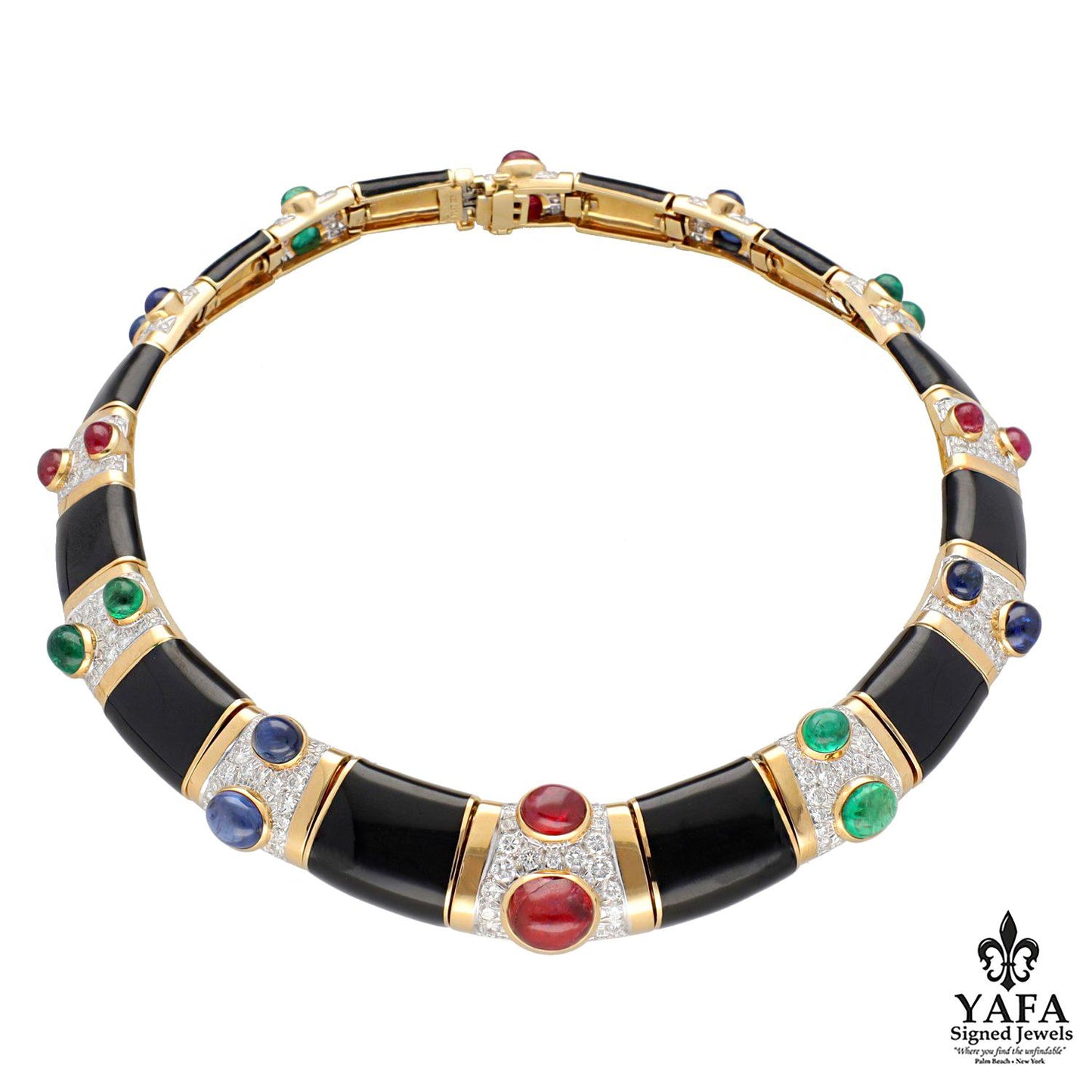 DAVID WEBB "Seasons" Collar Necklace