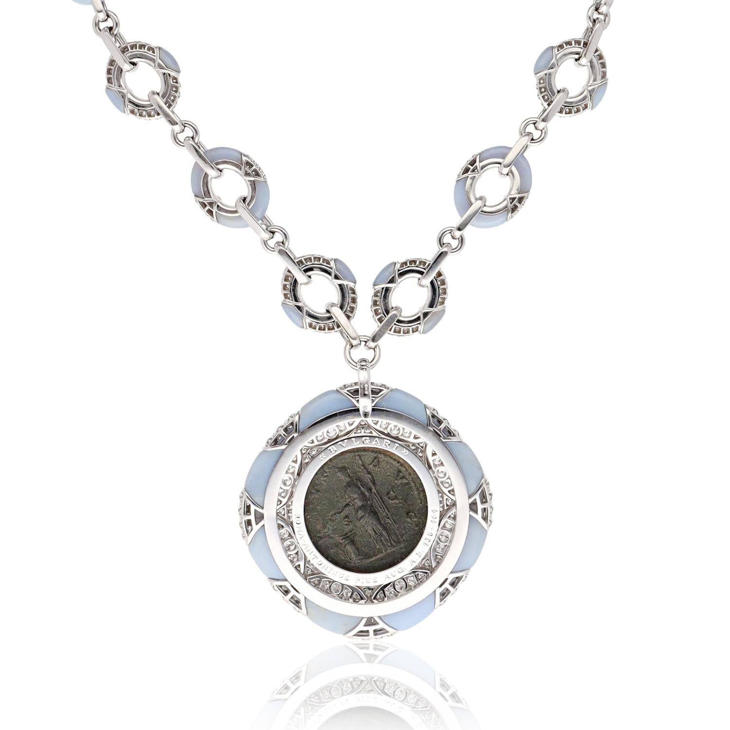 BVLGARI Monete "Coin"  Necklace, Roma-Antoninus Pius, A.D. 138-161