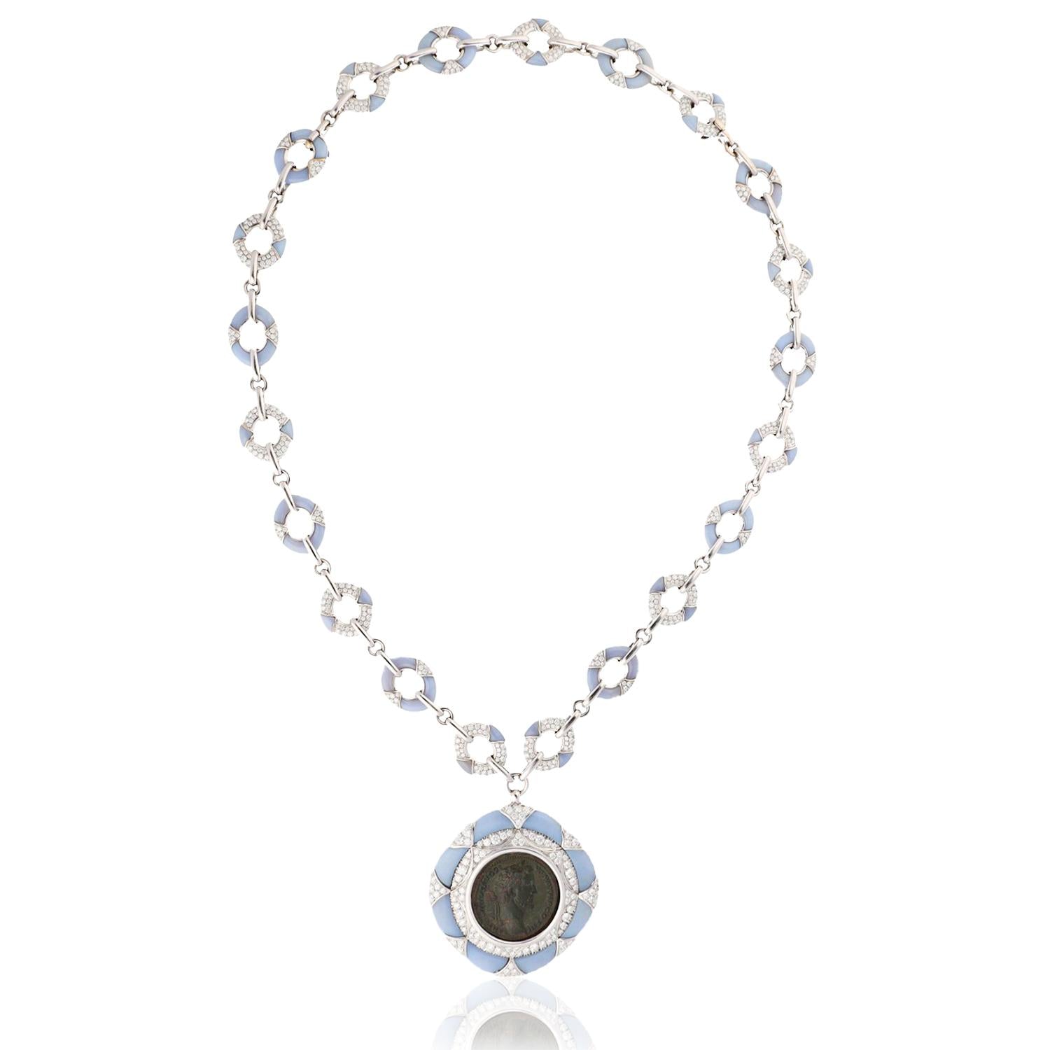 BVLGARI Monete "Coin"  Necklace, Roma-Antoninus Pius, A.D. 138-161