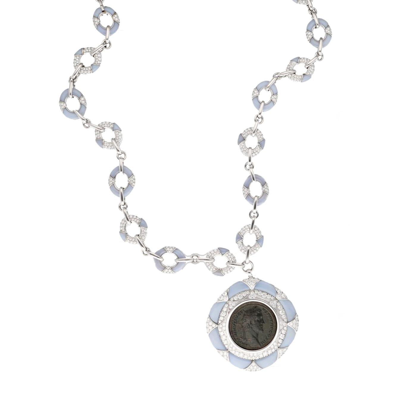 BVLGARI Monete "Coin"  Necklace, Roma-Antoninus Pius, A.D. 138-161