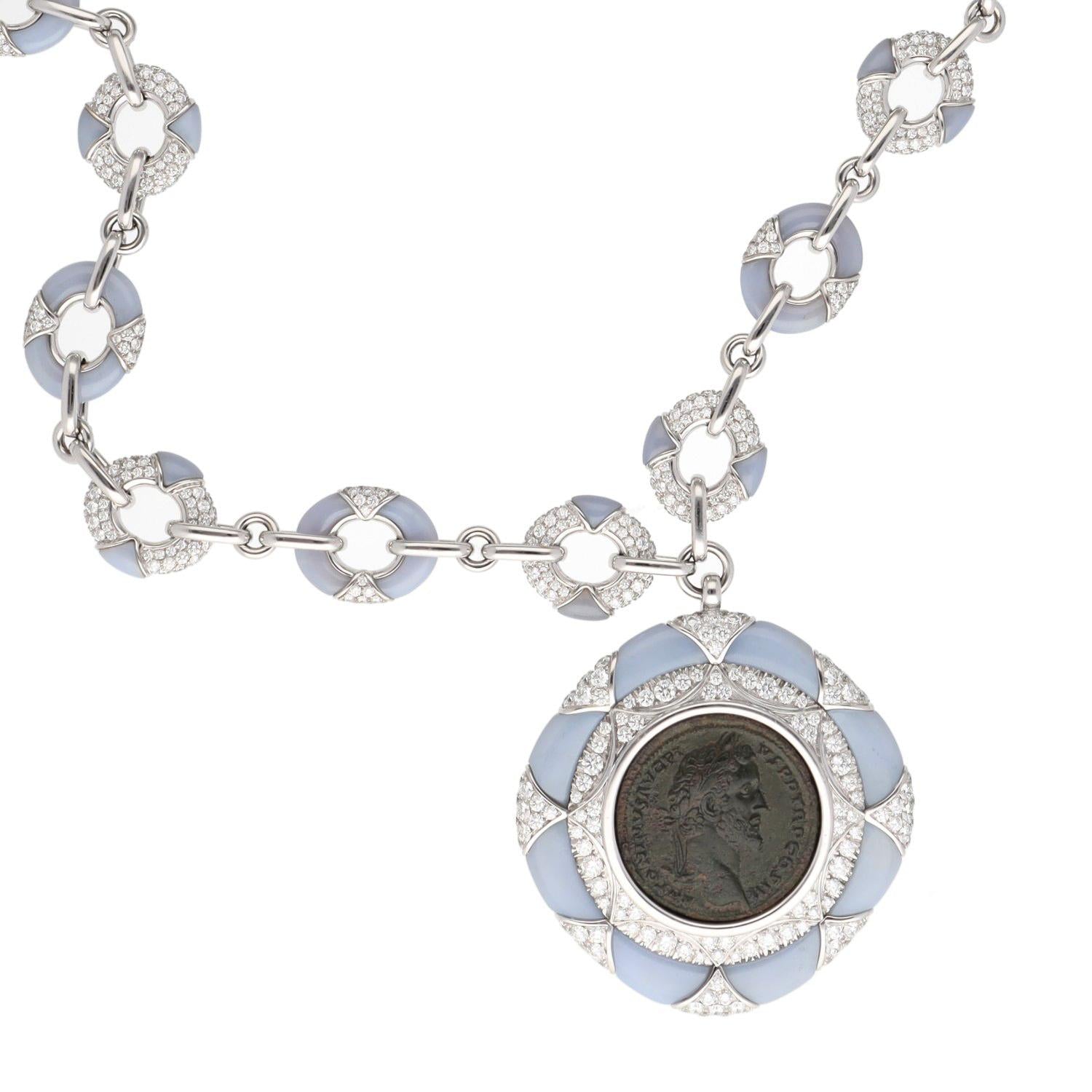 BVLGARI Monete "Coin"  Necklace, Roma-Antoninus Pius, A.D. 138-161