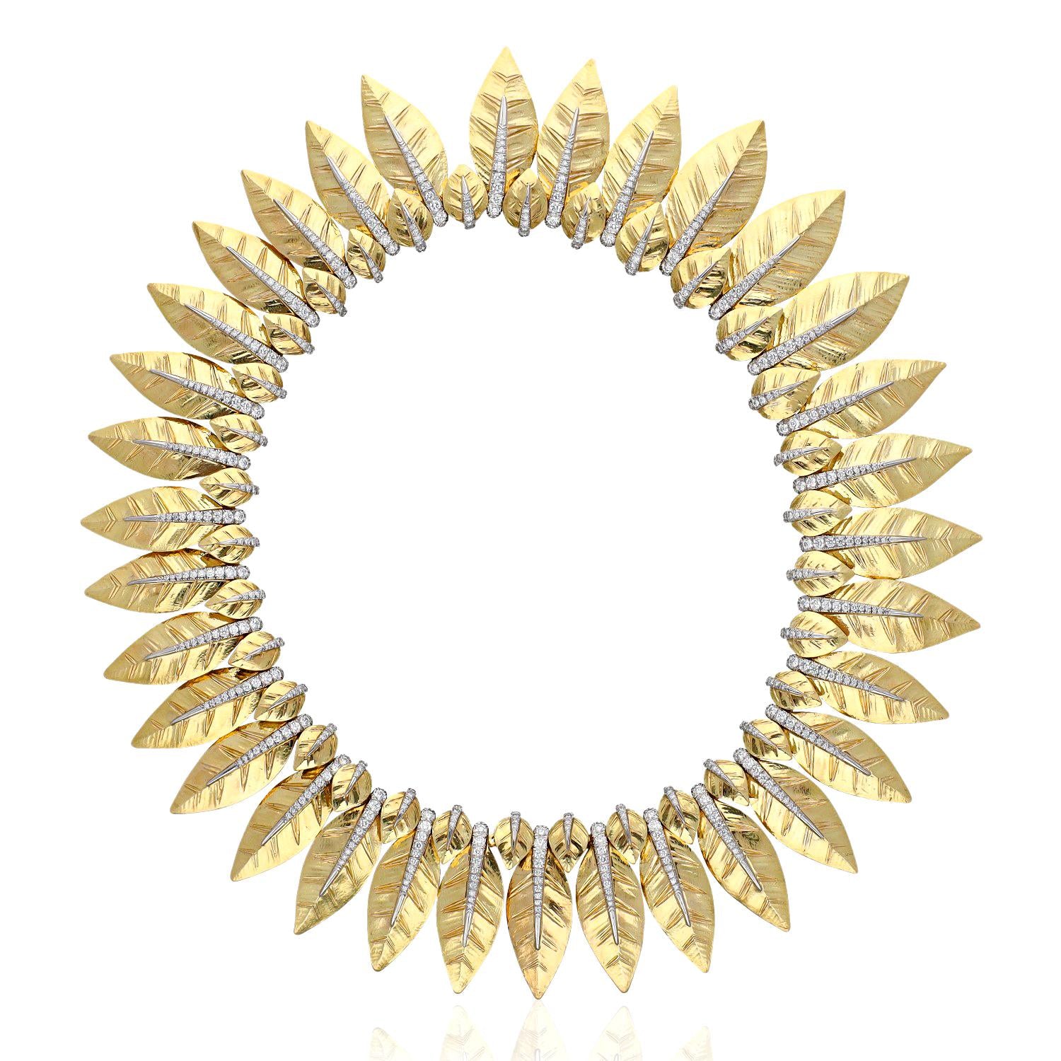 DAVID WEBB 'Laurel Leaf' Necklace