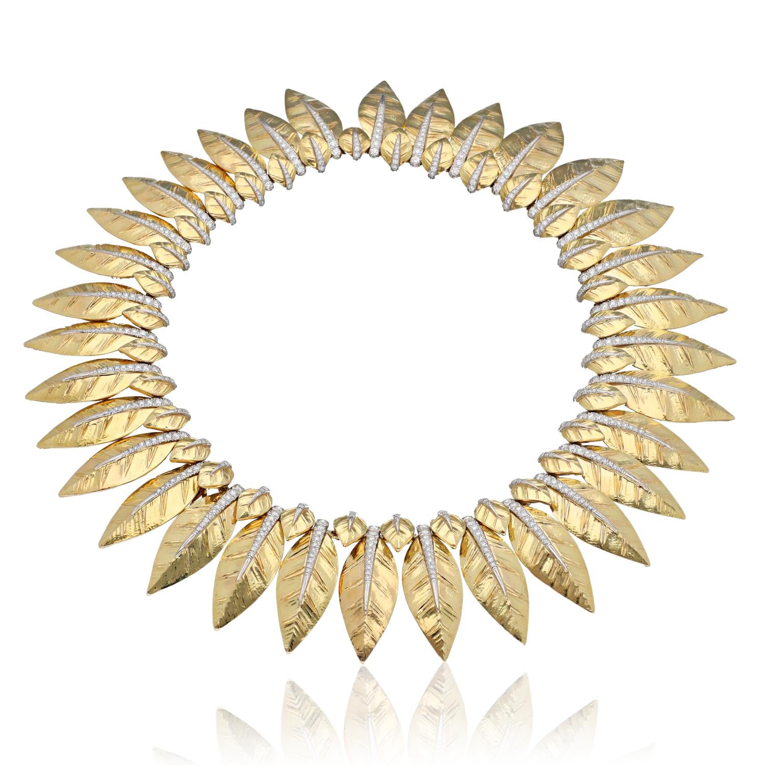 DAVID WEBB 'Laurel Leaf' Necklace