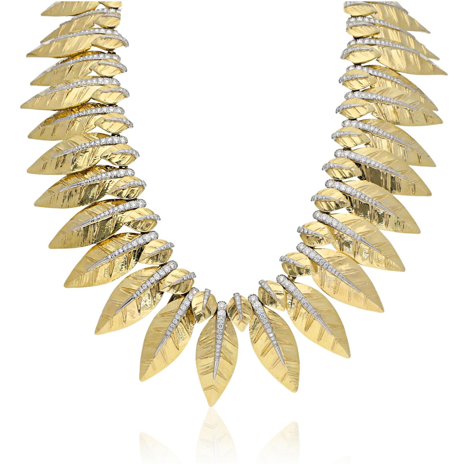 DAVID WEBB 'Laurel Leaf' Necklace