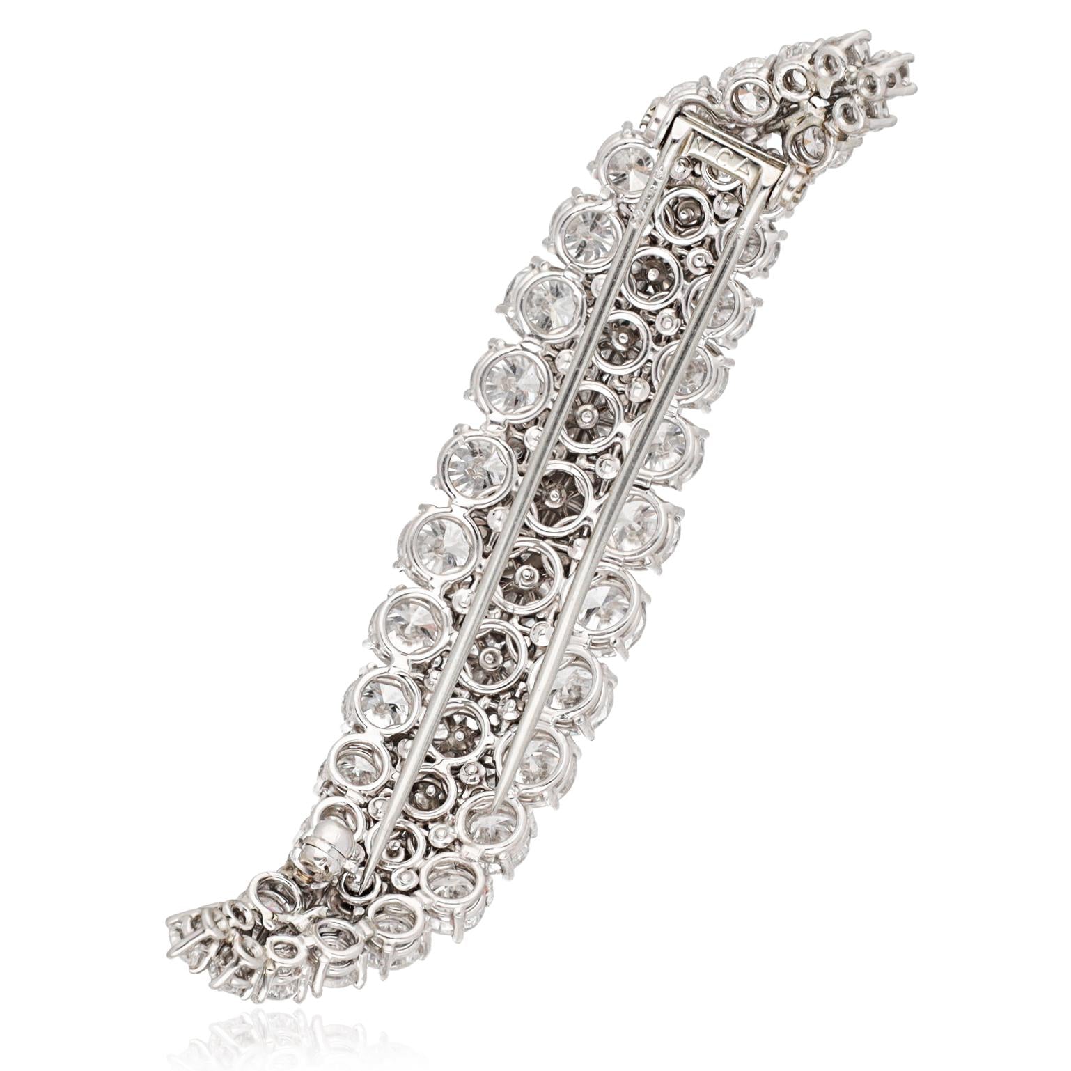 VAN CLEEF & ARPELS Diamond Flame Brooch