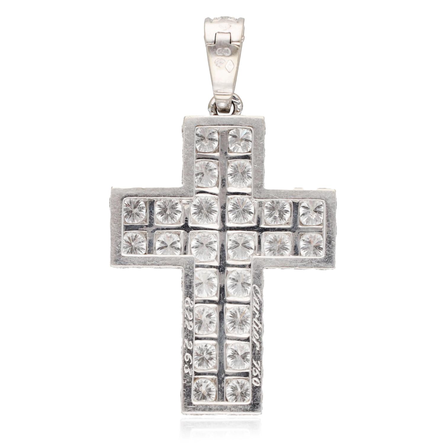 CARTIER Diamond Cross Pendant